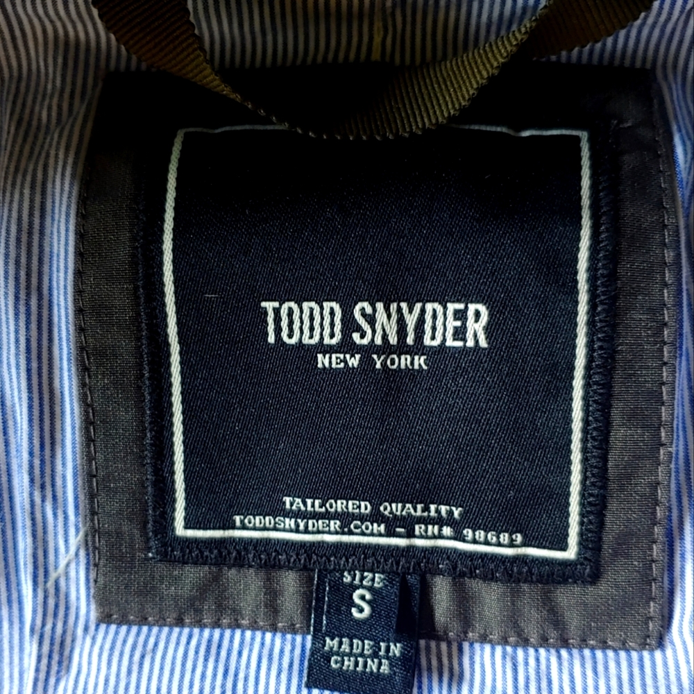 Todd Snyder of NY Men's Olive  RacerJacket Size S